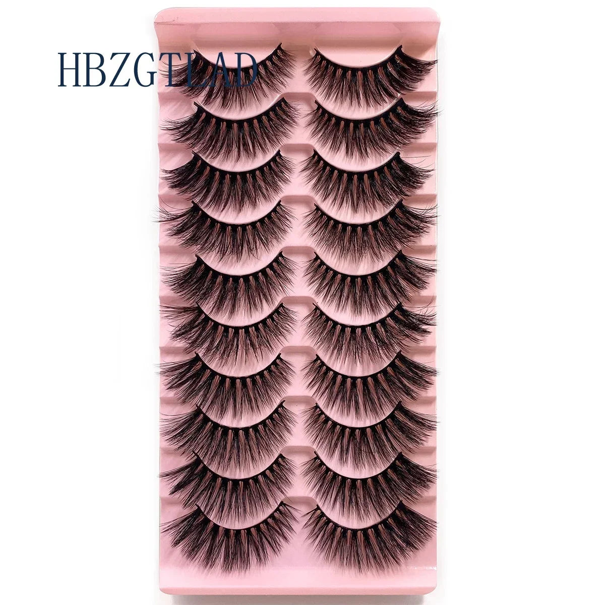 NEW 10pairs 100% Real Fake Mink Eyelashes 3D Natural False Eyelashes 3d Mink Lashes Soft Eyelash Extension Makeup Kit Cilios h13