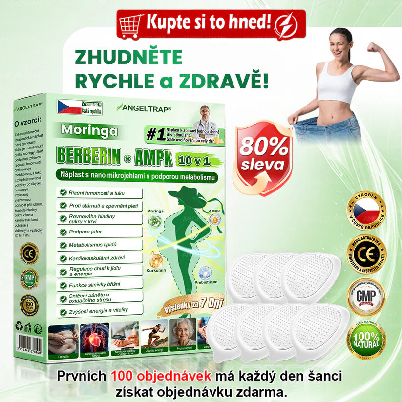 👍🇨🇿Oficiální prodejna | 🧑‍⚕️ANGELTRAP® 𝐌𝐨𝐫𝐢𝐧𝐠𝐚 × 𝐁𝐞𝐫𝐛𝐞𝐫𝐲𝐧𝐚 × 𝐀𝐌𝐏𝐊 𝟏𝟎 v 1 – Zeštíhlující nano mikrojihlový náplast 🇨🇿 Jen 1× denně ✅ Viditelné změny za 7 dní – na obezitu, kardiovaskulární zdraví, diabetes a kloubní problémy