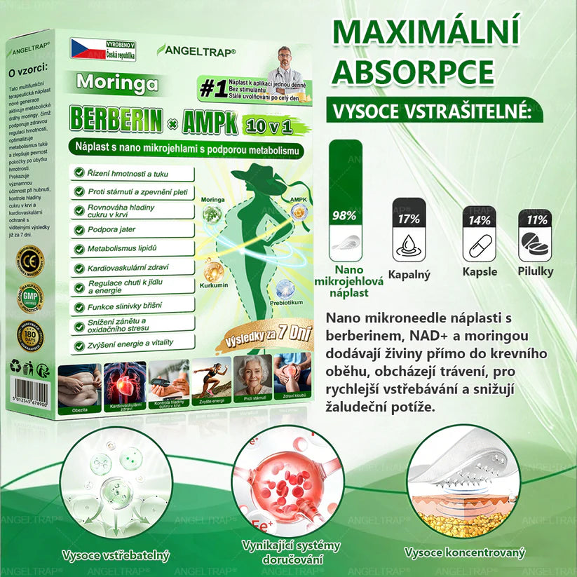 👍🇨🇿Oficiální prodejna | 🧑‍⚕️ANGELTRAP® 𝐌𝐨𝐫𝐢𝐧𝐠𝐚 × 𝐁𝐞𝐫𝐛𝐞𝐫𝐲𝐧𝐚 × 𝐀𝐌𝐏𝐊 𝟏𝟎 v 1 – Zeštíhlující nano mikrojihlový náplast 🇨🇿 Jen 1× denně ✅ Viditelné změny za 7 dní – na obezitu, kardiovaskulární zdraví, diabetes a kloubní problémy