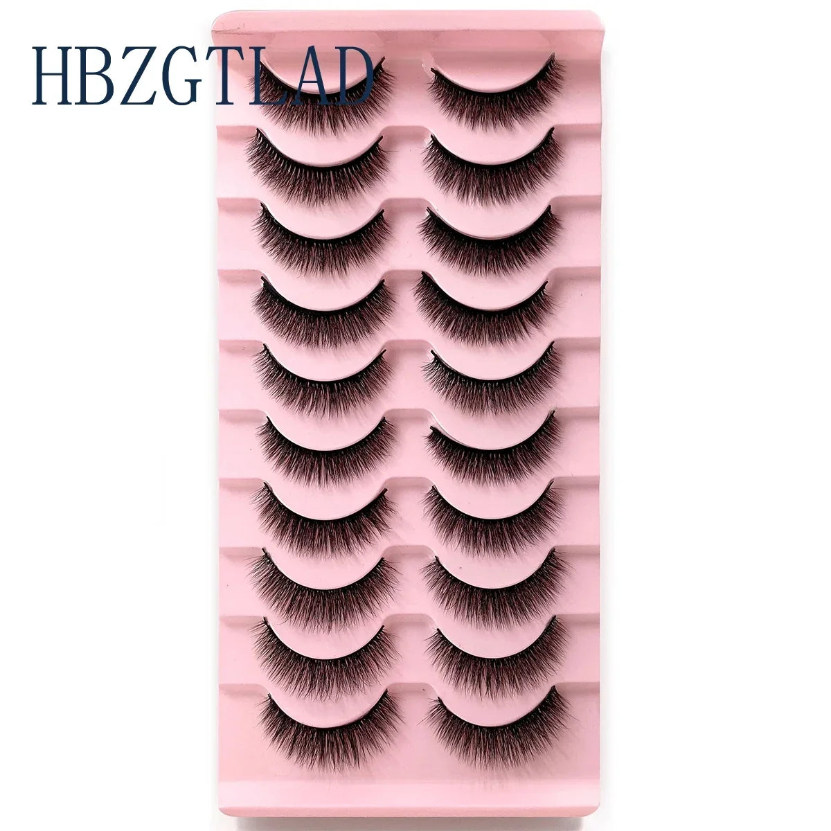 NEW 10pairs 100% Real Fake Mink Eyelashes 3D Natural False Eyelashes 3d Mink Lashes Soft Eyelash Extension Makeup Kit Cilios h13