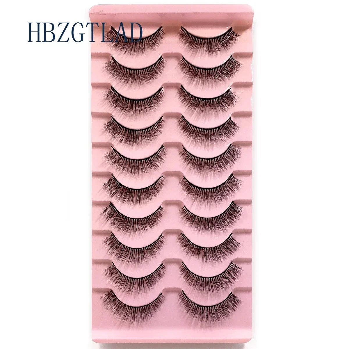 NEW 10pairs 100% Real Fake Mink Eyelashes 3D Natural False Eyelashes 3d Mink Lashes Soft Eyelash Extension Makeup Kit Cilios h13