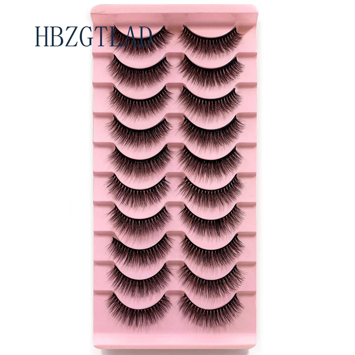 NEW 10pairs 100% Real Fake Mink Eyelashes 3D Natural False Eyelashes 3d Mink Lashes Soft Eyelash Extension Makeup Kit Cilios h13