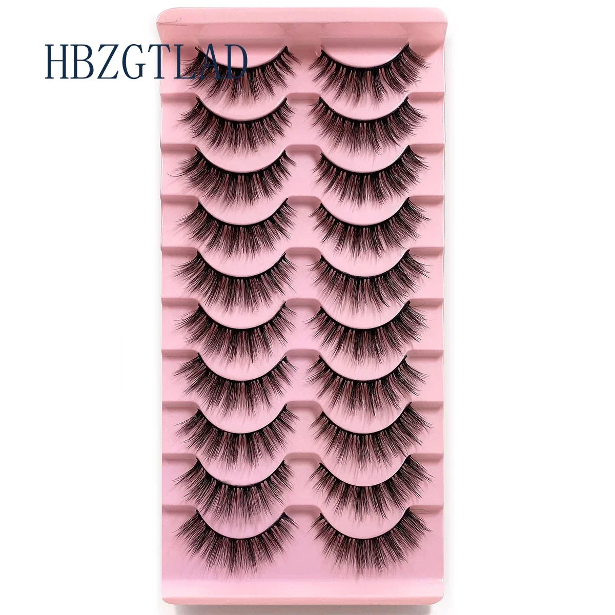 NEW 10pairs 100% Real Fake Mink Eyelashes 3D Natural False Eyelashes 3d Mink Lashes Soft Eyelash Extension Makeup Kit Cilios h13