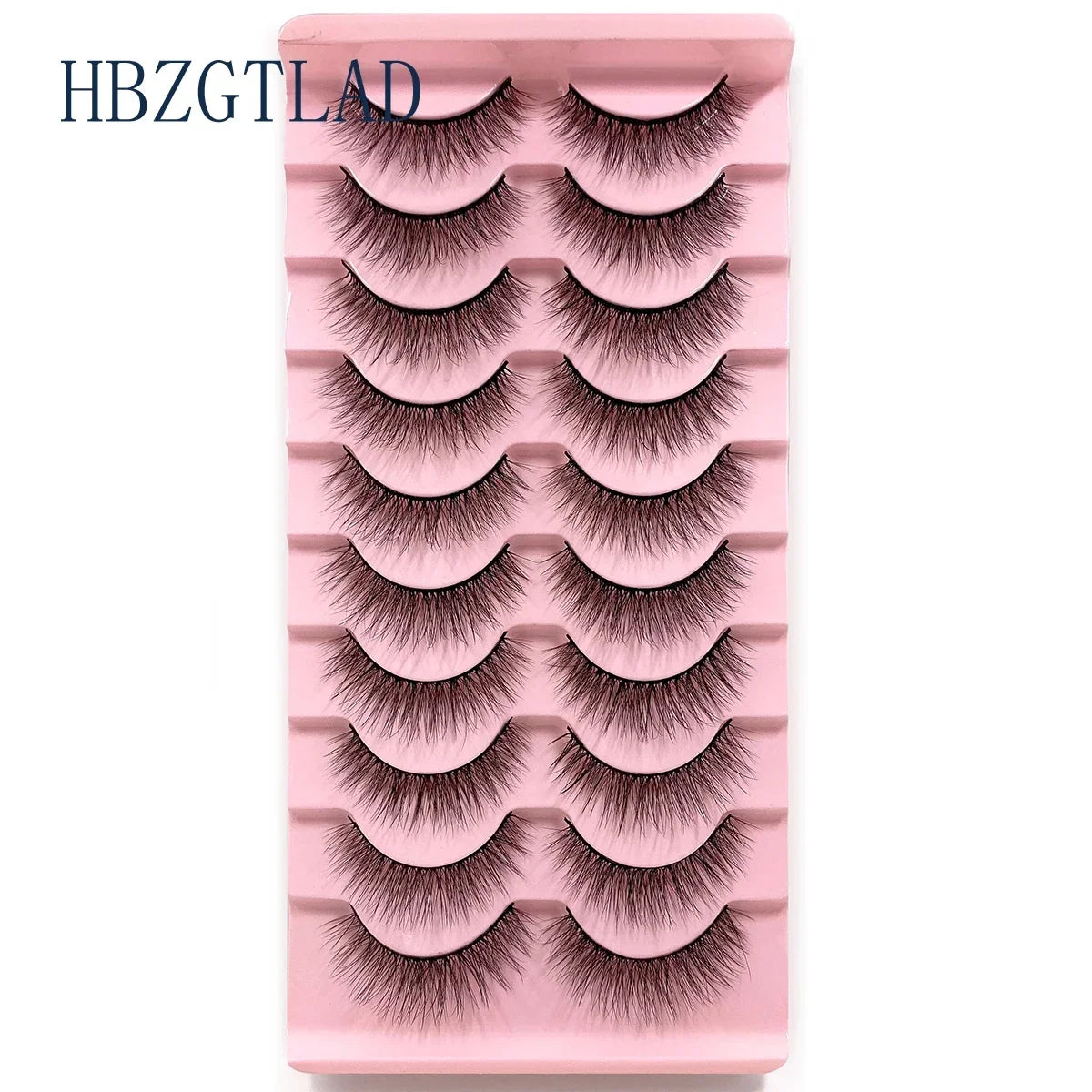 NEW 10pairs 100% Real Fake Mink Eyelashes 3D Natural False Eyelashes 3d Mink Lashes Soft Eyelash Extension Makeup Kit Cilios h13