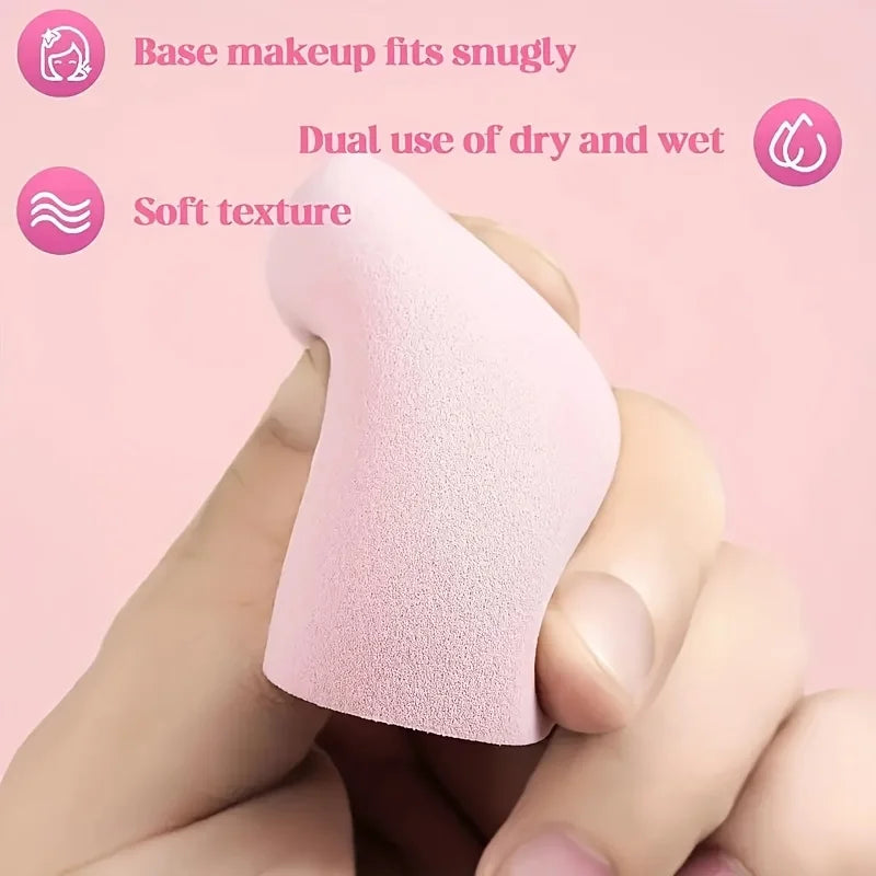 12Pieces Portable Makeup Sponge Set Portable Foundation Cosmetic Puff for Face Concealer Mixing Beauty Sponge Liquid Cream Power