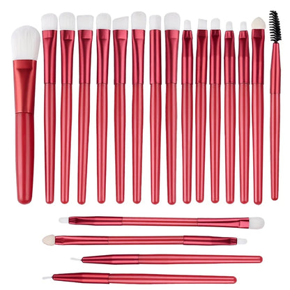 20pcs Eye Makeup Brush Set Portable Soft Makeup Brushes Beauty Tools Foundation Eyeshadow Eyeliner Brush Multi-function Beginner