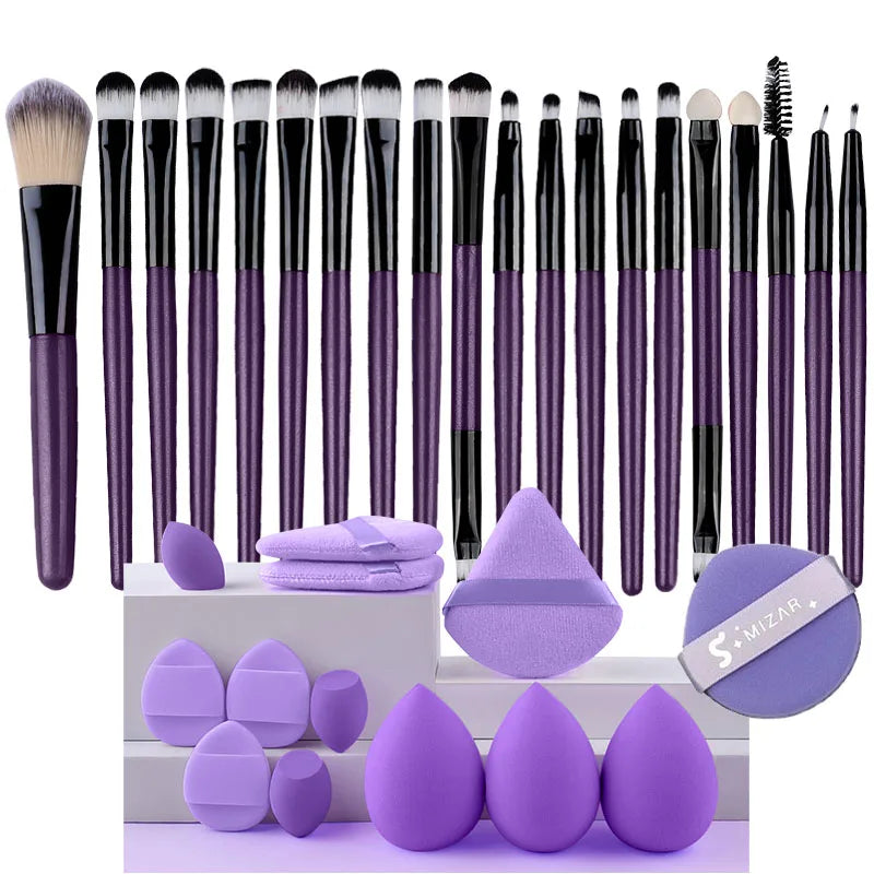 20pcs Eye Makeup Brush Set Portable Soft Makeup Brushes Beauty Tools Foundation Eyeshadow Eyeliner Brush Multi-function Beginner