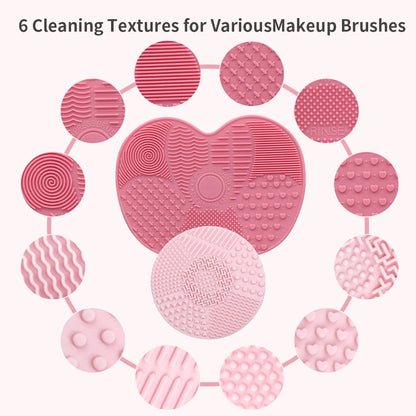 Silicone Makeup Brush Cleaner Mat Cosmetics Brush Cleaning Tool Mat Professional Eyeshadow Foundation Brush Cleaner Mat Makeup
