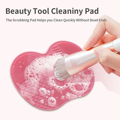 Silicone Makeup Brush Cleaner Mat Cosmetics Brush Cleaning Tool Mat Professional Eyeshadow Foundation Brush Cleaner Mat Makeup