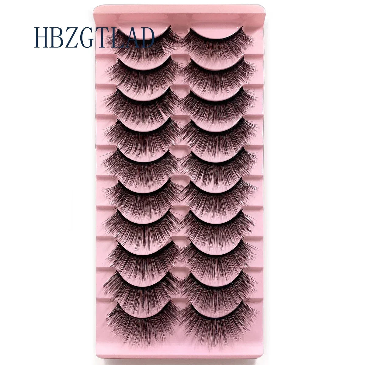 NEW 10pairs 100% Real Fake Mink Eyelashes 3D Natural False Eyelashes 3d Mink Lashes Soft Eyelash Extension Makeup Kit Cilios h13